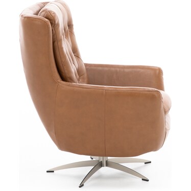 Metz Leather Swivel Chair