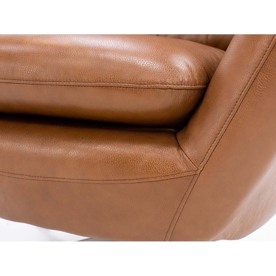 syng brown swivel chair   