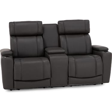 Encore Power Headrest Wall Saver Reclining Console Loveseat