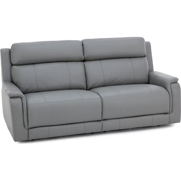 Elizabeth Power Headrest Zero Gravity Reclining Sofa in Smoke