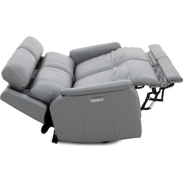 Elizabeth Power Headrest Zero Gravity Reclining Sofa in Smoke