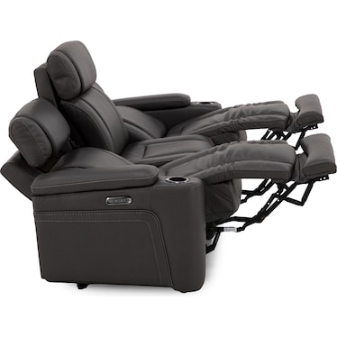 Encore Power Headrest Wall Saver Reclining Sofa With Drop Down Table