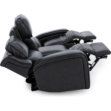 Liam Leather Fully Loaded Zero Gravity Reclining Sofa With Drop Table, Massage & Immersive Audio