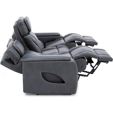 Torino Fully Loaded Zero Gravity Reclining Sofa With Air Massage, Heat, Drop Down Table and Lights