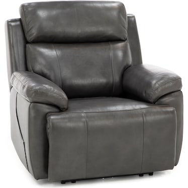 Direct Designs Evanston Leather Fully Loaded Recliner with Air Massage and Heat
