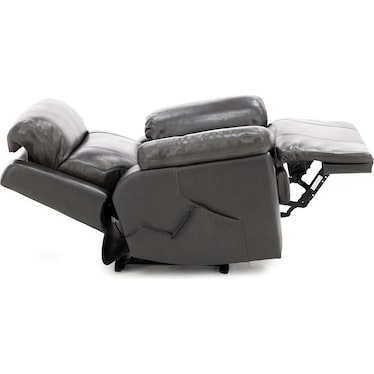 Direct Designs Evanston Leather Fully Loaded Recliner with Air Massage and Heat