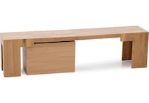 tftb brown inch standard seat height bench   