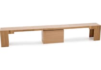 tftb brown inch standard seat height bench   
