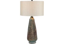 the uttermost company blue table lamp   