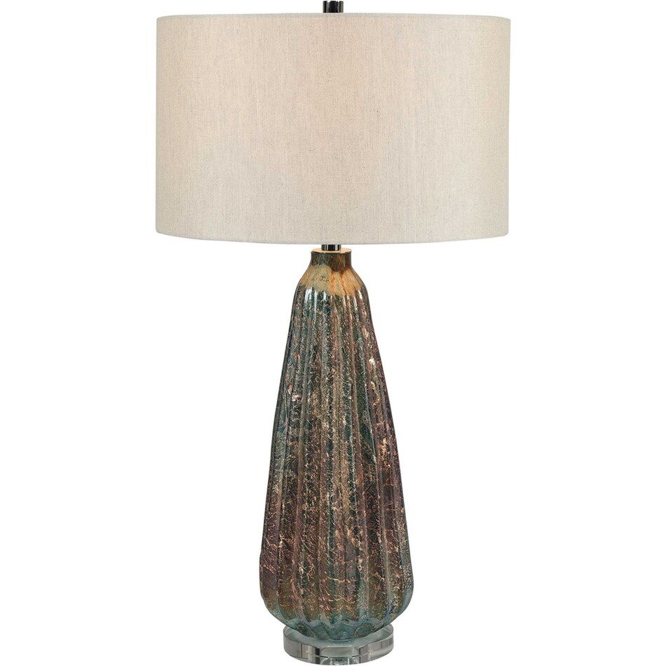 the uttermost company blue table lamp   