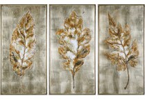 the uttermost company gold paintings set  