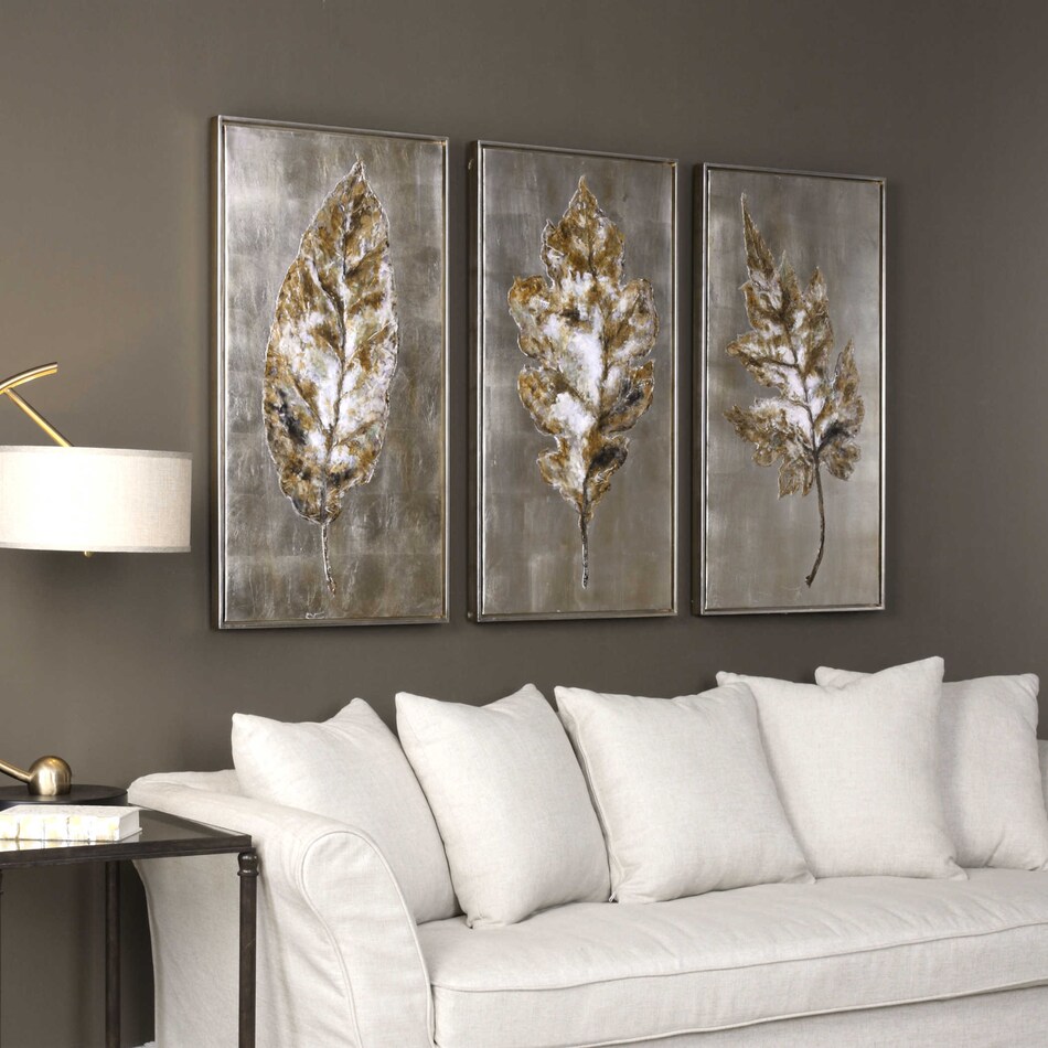 the uttermost company gold paintings set  