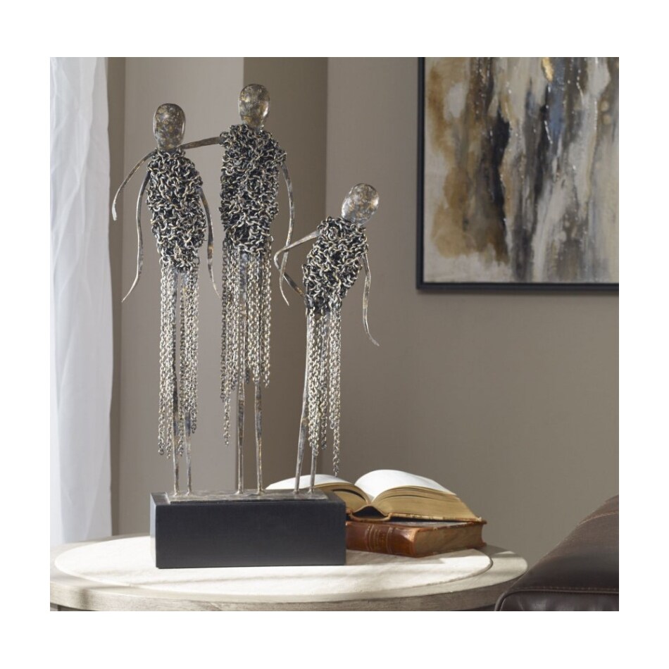 the uttermost company grey figurines   