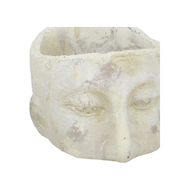 Small Ceramic Head Planter 5"W x 3"H