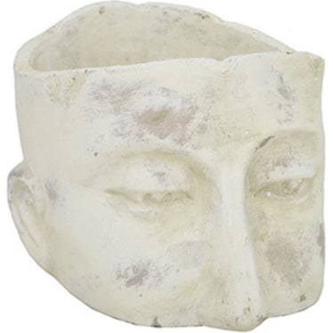 Large Ceramic Head Planter 8"W x 10"D x 6"H