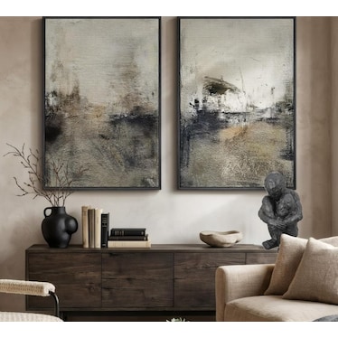 Sitting Figure Black Sculpture 18.5"W x 27"H