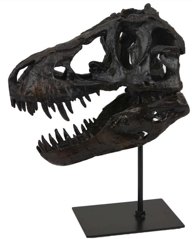 T-Rex Head Sculpture on Base 10