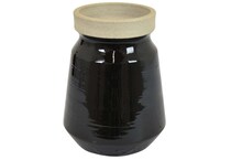 thnd black jar vase bowl plate   