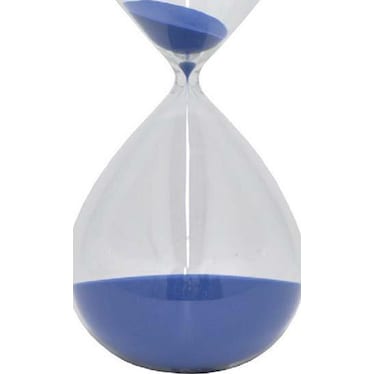 Blue Sand Glass Timer 6.5"W x 15"H