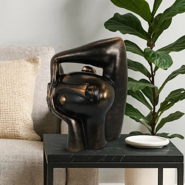 Bronze Head Sculpture 12"W x 16"H