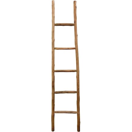 Natural Wood Ladder 17"W x 70"H