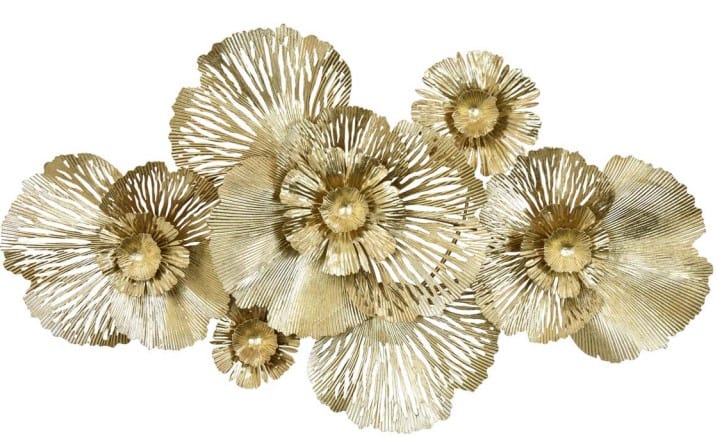 [92.5 Silver] Metal Gold Flower main image 1