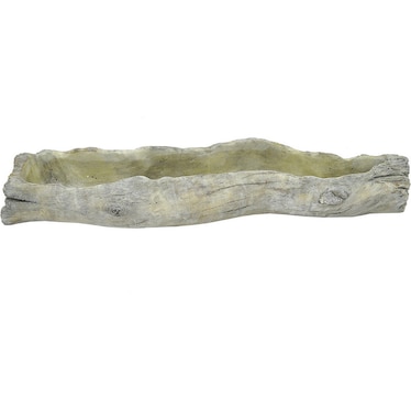 Large Driftwood-Look Planter 21"W x 7"D x 4"H