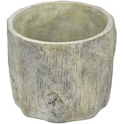 Small Wood Look Planter 6"W x 5.5"H
