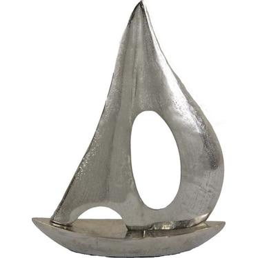 Medium Aluminum Sailboat 11"W x 14"H