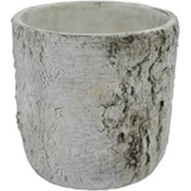 Birch Look Pot 7.5"W x 7.5"H