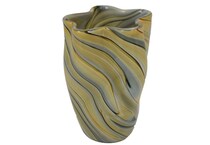 three hands corp yellow jar vase bowl plate   