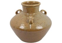 three hands corp yellow jar vase bowl plate   