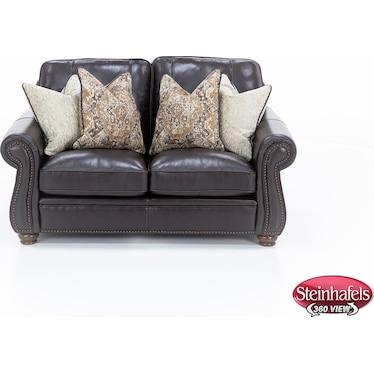 Clancy Leather Loveseat