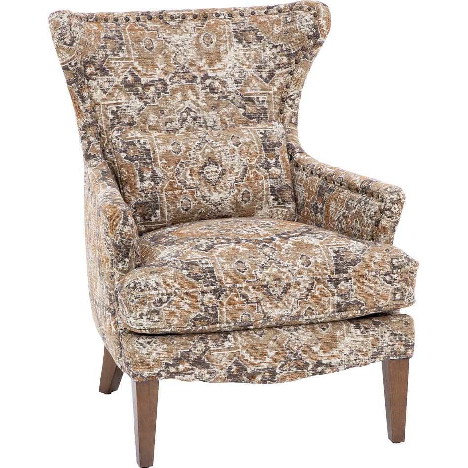 trayton america inc brown accent chair z  