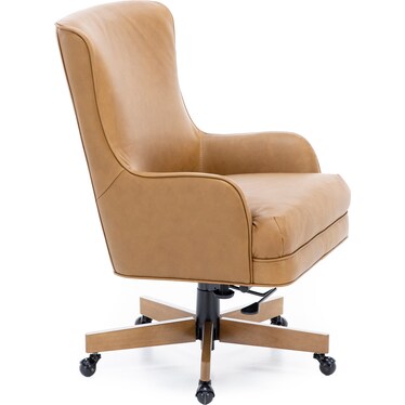 Volcano Saddle Leather Office Chair