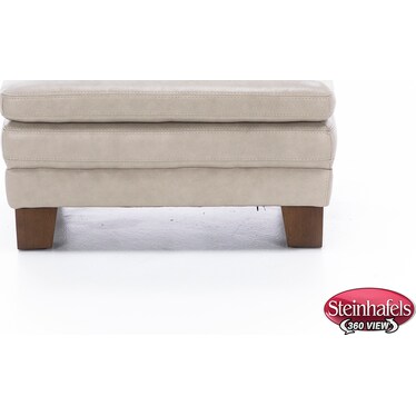 Stallion Leather Large Ottoman