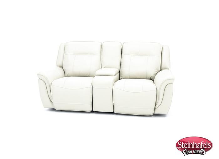 Arthur Leather Power Headrest Reclining Console Loveseat Arthur Leather Power Headrest Reclining Console Loveseat