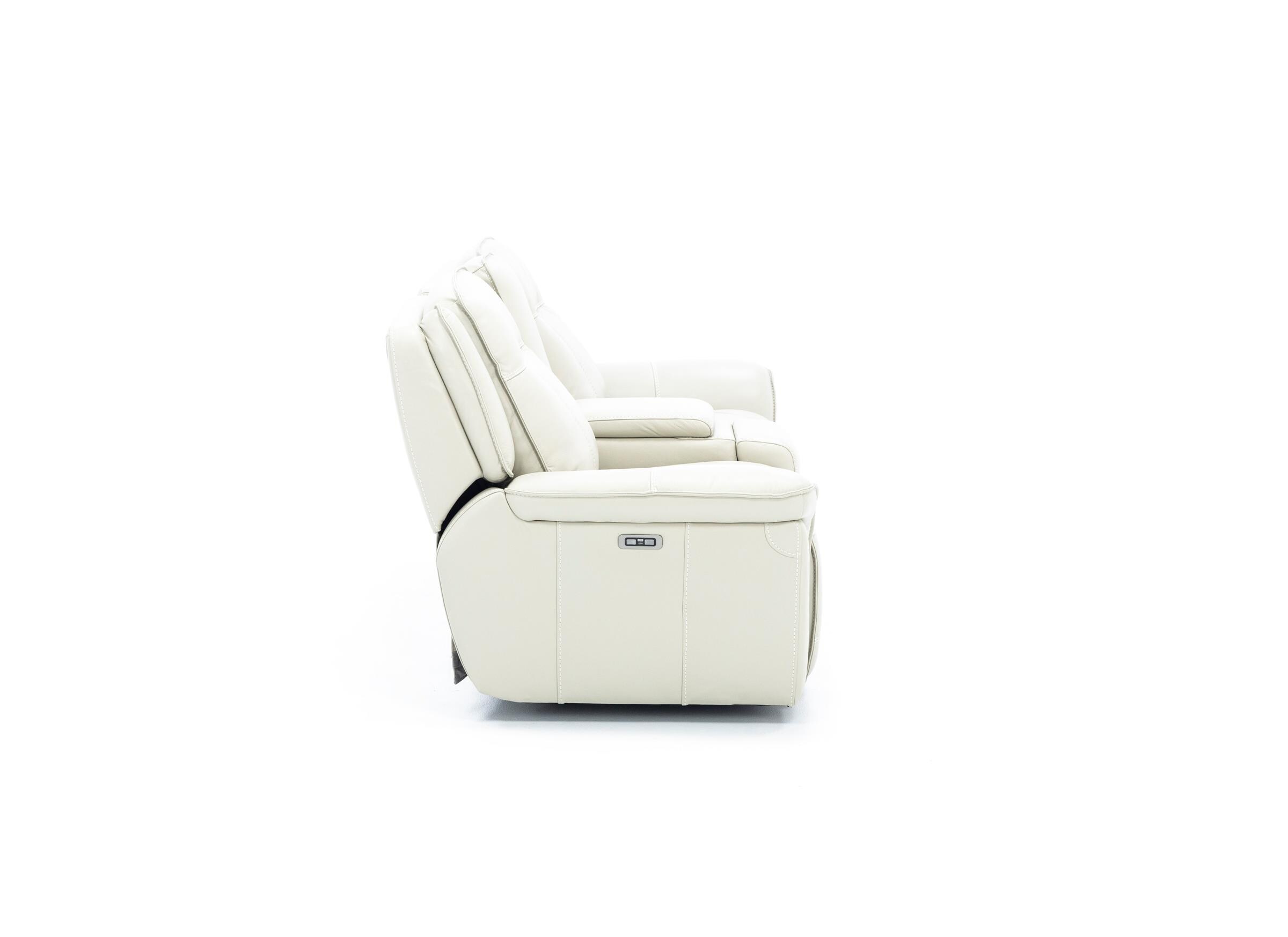 Arthur Leather Power Headrest Reclining Console Loveseat Arthur Leather Power Headrest Reclining Console Loveseat