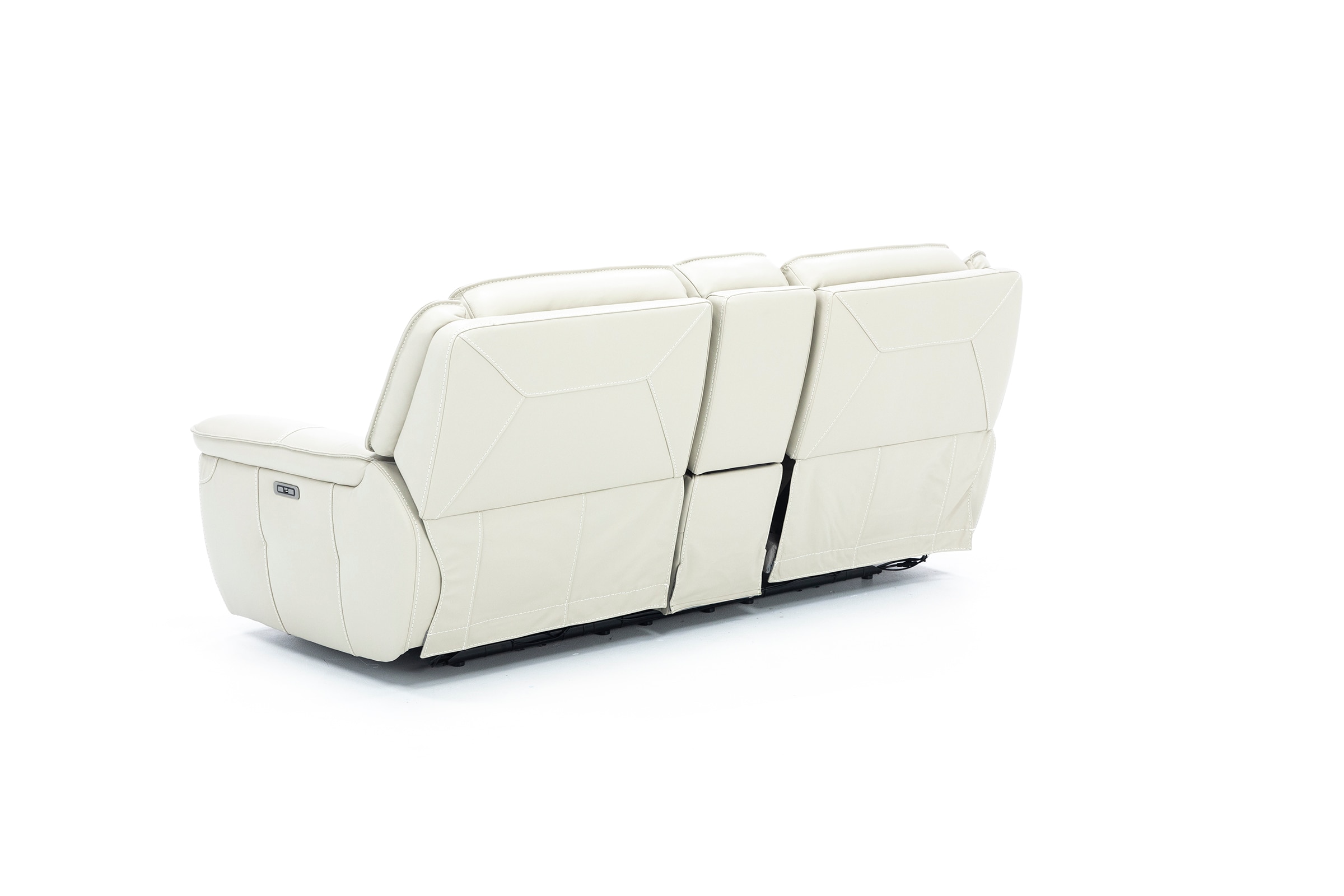 Arthur Leather Power Headrest Reclining Console Loveseat Arthur Leather Power Headrest Reclining Console Loveseat