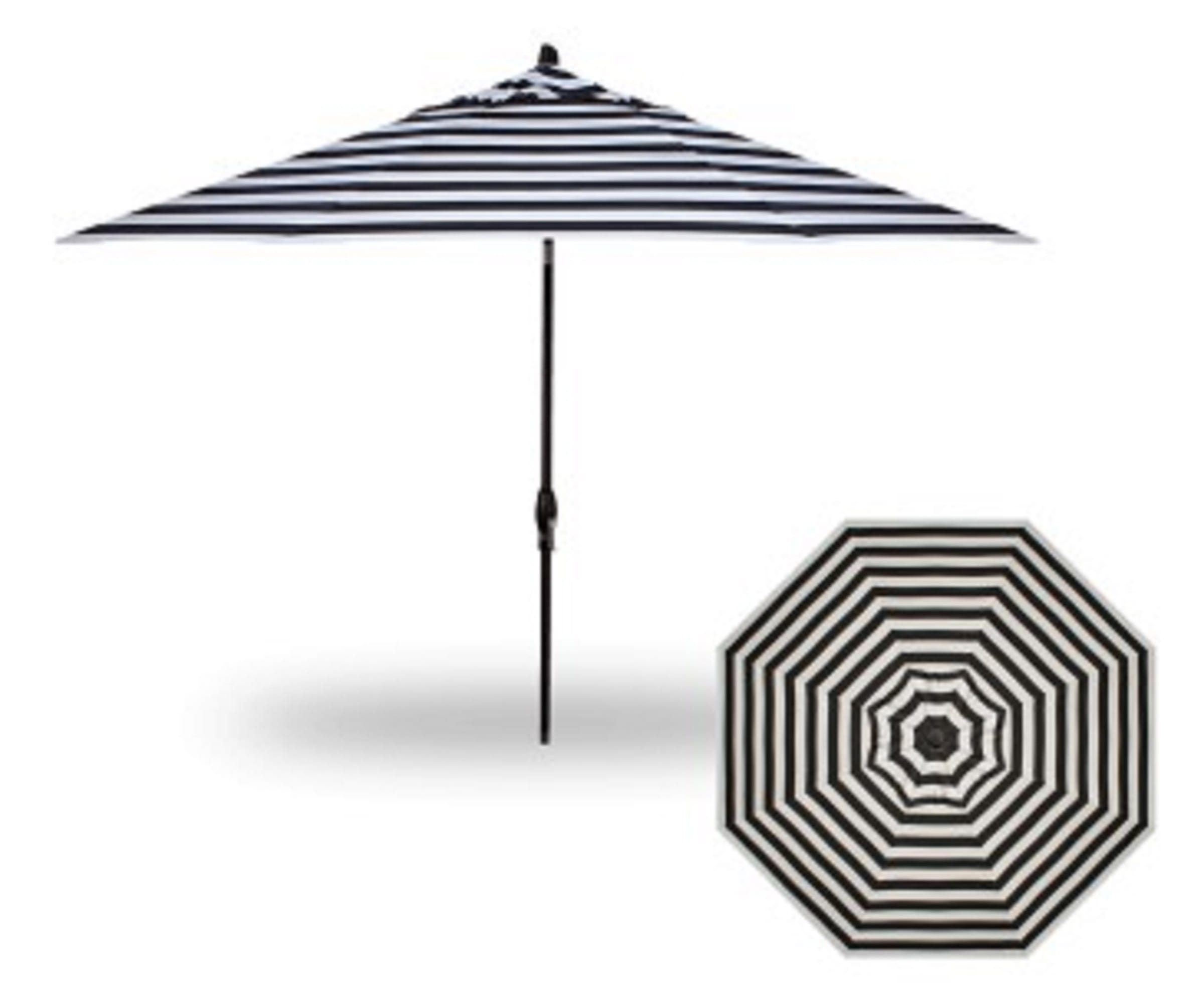 CUNE 傘 11' Auto Tilt Kinzie Stripe Umbrella | Steinhafels