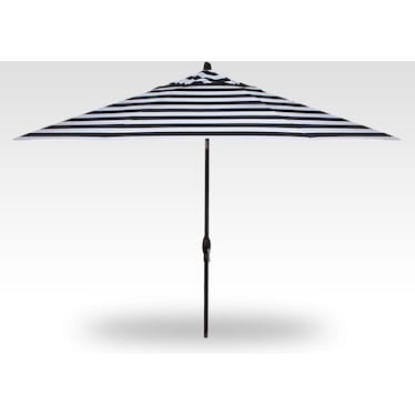 11' Auto Tilt Kinzie Stripe Umbrella