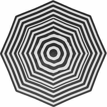 11' Auto Tilt Kinzie Stripe Umbrella