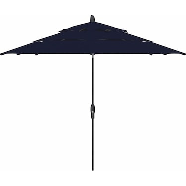 11' Auto Tilt Navy Umbrella