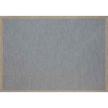North Shore Sky Blue 5'3"X 7'4" Patio Area Rug
