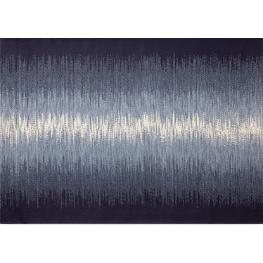 Reflections Ocean Blue Patio Area Rug 7'10"X 10'