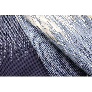 Reflections Ocean Blue Patio Area Rug 7'10"X 10'