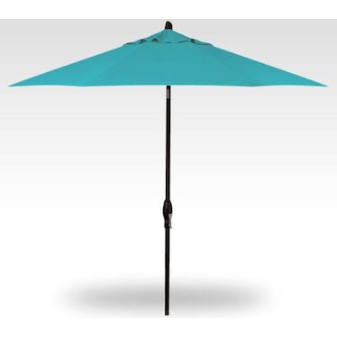 Closeout 9' Aqua Push Button Tilt Umbrella