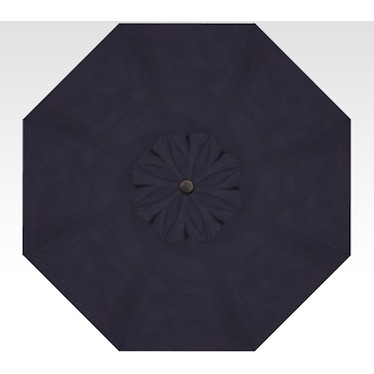 2-Pc 9' Auto Tilt Navy Umbrella