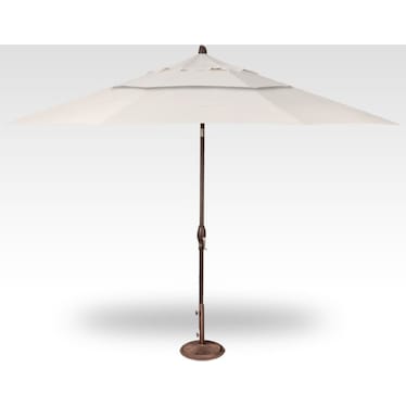 3-Pc 11' Auto Tilt Canvas Umbrella