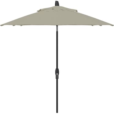 9' Auto Tilt Silver Linen Umbrella